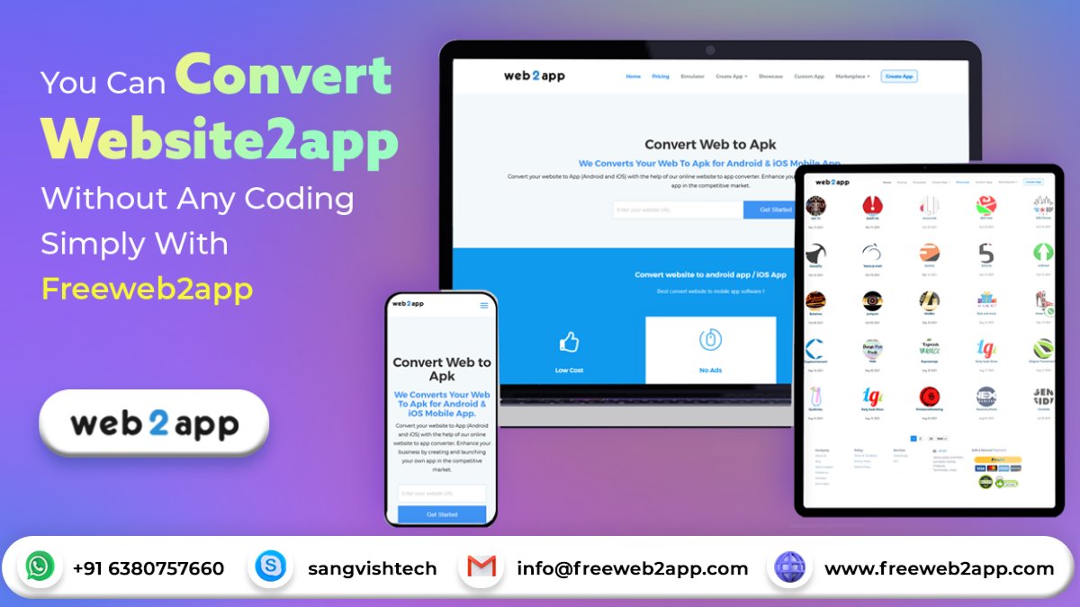 Web2Appz's tweet image. You Can Convert Website2app Without Any #coding Simply With #Freeweb2app
Visit: freeweb2app.com

#website2app #Trending #Android #ios #appdevelopment #NoCode #programming #entrepreneurs