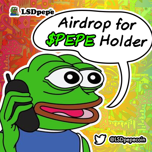 LSDpepecoin's tweet photo. 😎Airdrop to all $pepe holders! 

$LSDpepe aridrop is live

$pepe had no airdrops, but #$LSDpepe has🔥

💰Chance to earn your first pot of gold,don’t miss out !
 
$LSDpepe LFG🚀

🔥X10 easy 
🔥X100 Safe 
🚀Let's go to X1000

#pepe #memecoin #LSD #airdrop #smartmoney https://t.co/T988j5DN9a