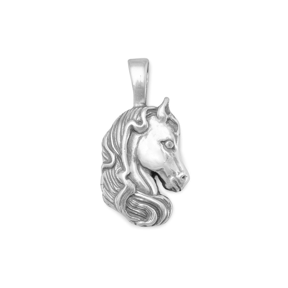 Horse Head Pendant ~ Gift Pendant For Equestrians ~ Pendant For Horse Lovers ~ Horse with Mane Pendant ~ Gift For Her ~ Cowgirl Pendant tuppu.net/351cb8aa #jewelrymandave #Etsy #925SilverPendant