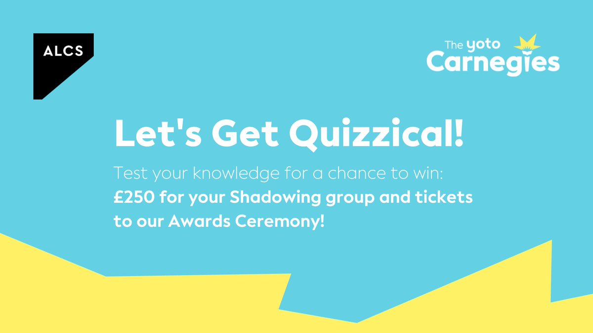 📣 Ready for a challenge? <a href="/ALCS_UK/">ALCS</a> has created quizzes for you to try for a chance to win £250 for your Shadowing Group and tickets to the Awards Ceremony! 

Test your knowledge now: yotocarnegies.co.uk/about-the-awar…