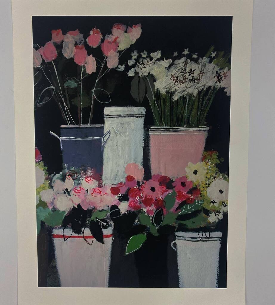 Liberties Florist
Giclee Print (only 1 available) 
Image size 35cm x 25cm
White border 2.5cm
Thick cartridge paper 
£60 plus postage 

Just send me a DM if you’re interested- thank you very much for looking! 

#charlottehardypainting #floralpainting #gic… instagr.am/p/Csa5_BGr8rU/