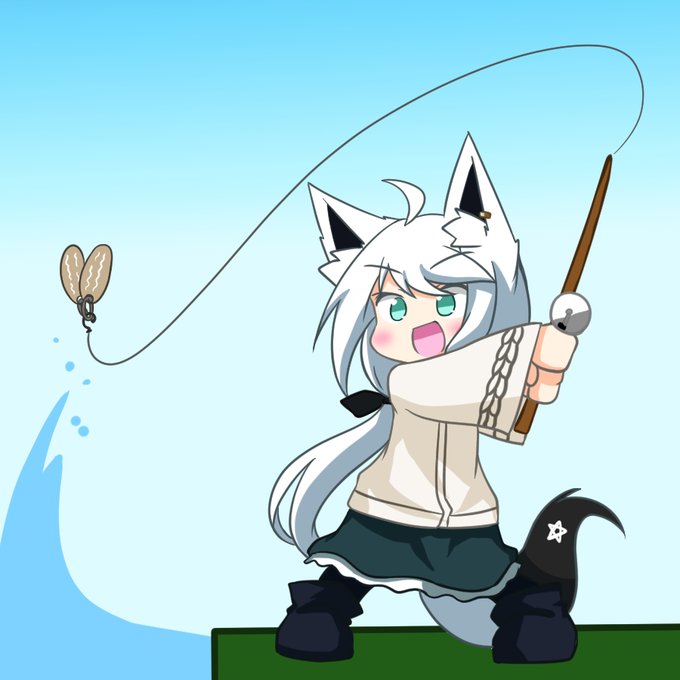 「fishing rod skirt」 illustration images(Latest)