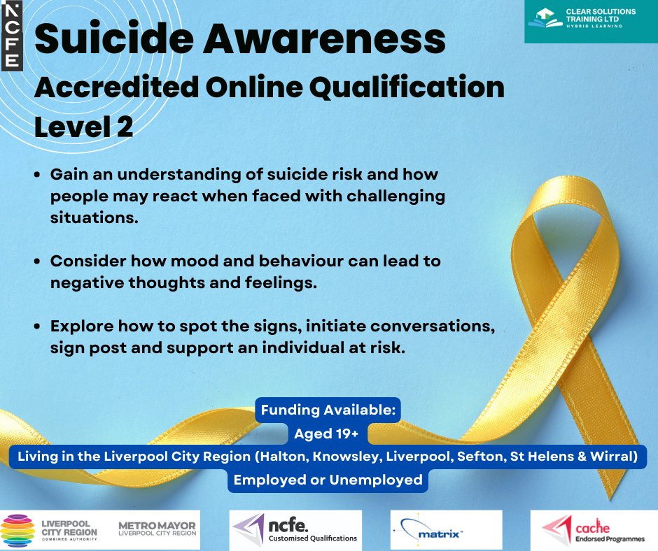 ClearSolutions2's tweet image. Over 700,000 people take their own life each year – that&apos;s one person every 40 seconds (WHO)
Many of these people do not have a mental health diagnosis and are silently suffering poor mental health.
These statistics speak for themselves
Please be aware , people do not have to be…