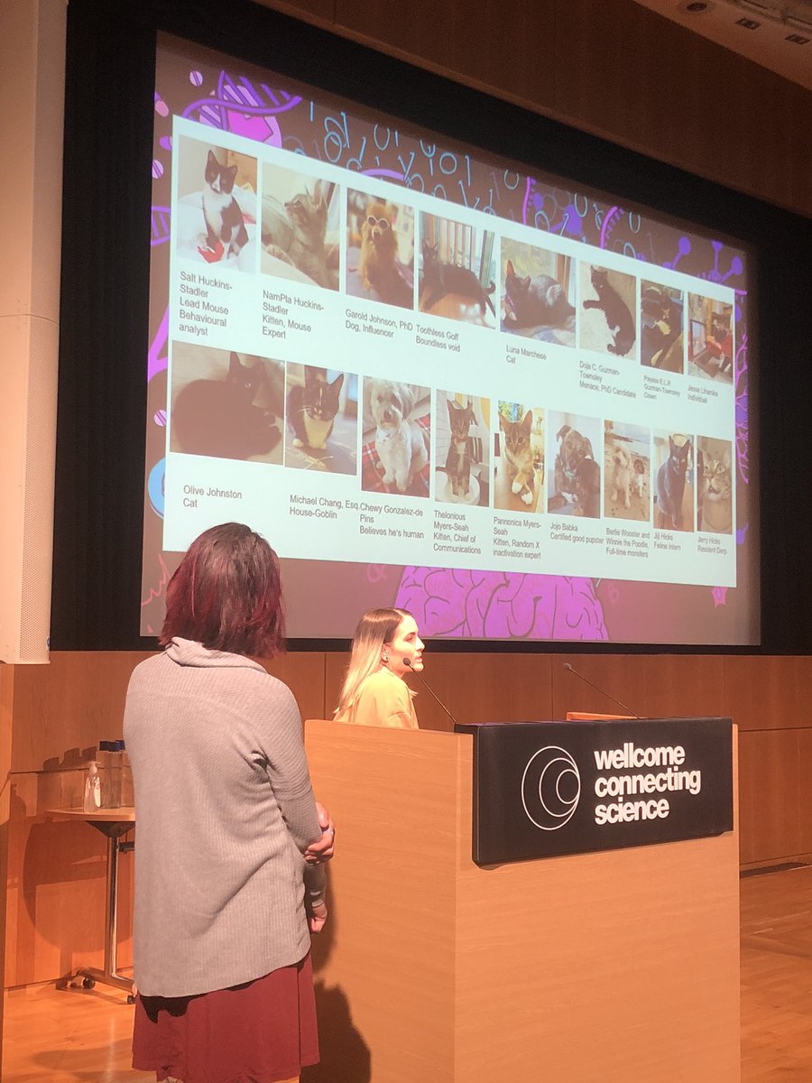 NagehanRB's tweet photo. The best acknowledgements I've ever seen; thanks to the lab's pets! #GBD23 @kt_neuro @kristenbrennand https://t.co/M6n4ghIqzJ