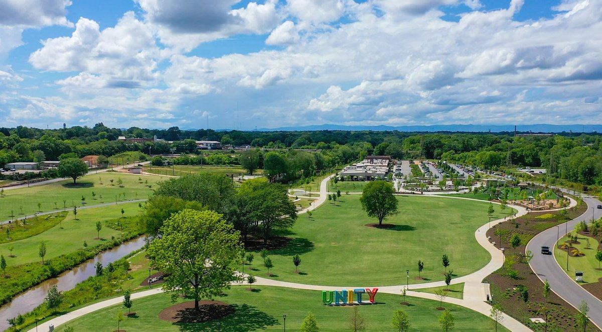 Has it already been a YEAR? Has it ONLY been a year? Doesn't it feel like it's ALWAYS been here? We can't imagine #GreenvilleSC without #UnityGVL. Happy anniversary Unity Park!

<a href="/gvilleparksrec/">City of Greenville Parks & Rec</a>
