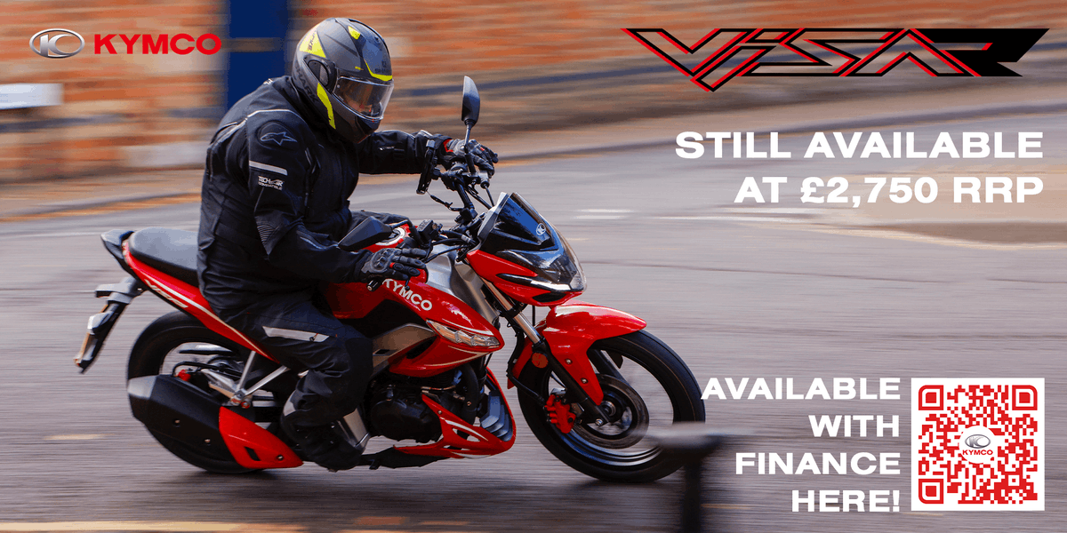 VSR 125, still available at the special price of £2,750 RRP! The perfect option to get into motorcycling!