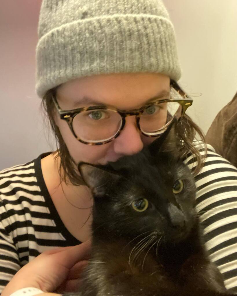 SRLoftis's tweet photo. We’re models in case you didn’t know 😌 #bowie #catsofinstagram #models https://t.co/KDD0C7JB6h