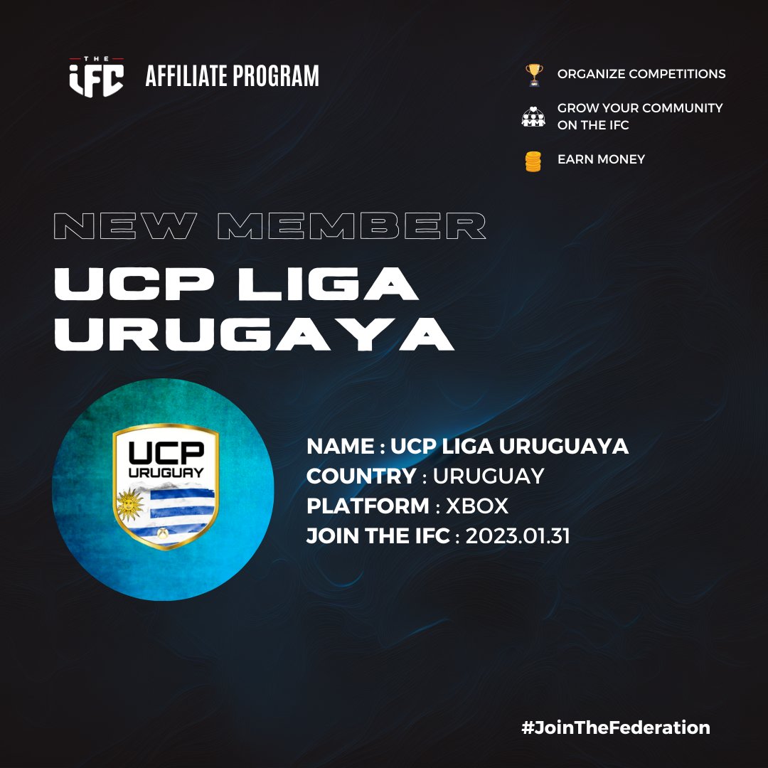 IFC_Esports's tweet photo. 🎉 Welcome to all the new Affiliate Program members! 🎉

These teams will have the opportunity to be compensated for running their competitions on The IFC! 🤩��
@LigaUcp 
@CanelaDeOuro 
@BroccoLiga 
@ECG_Gabon https://t.co/NjlVs0L7ZO