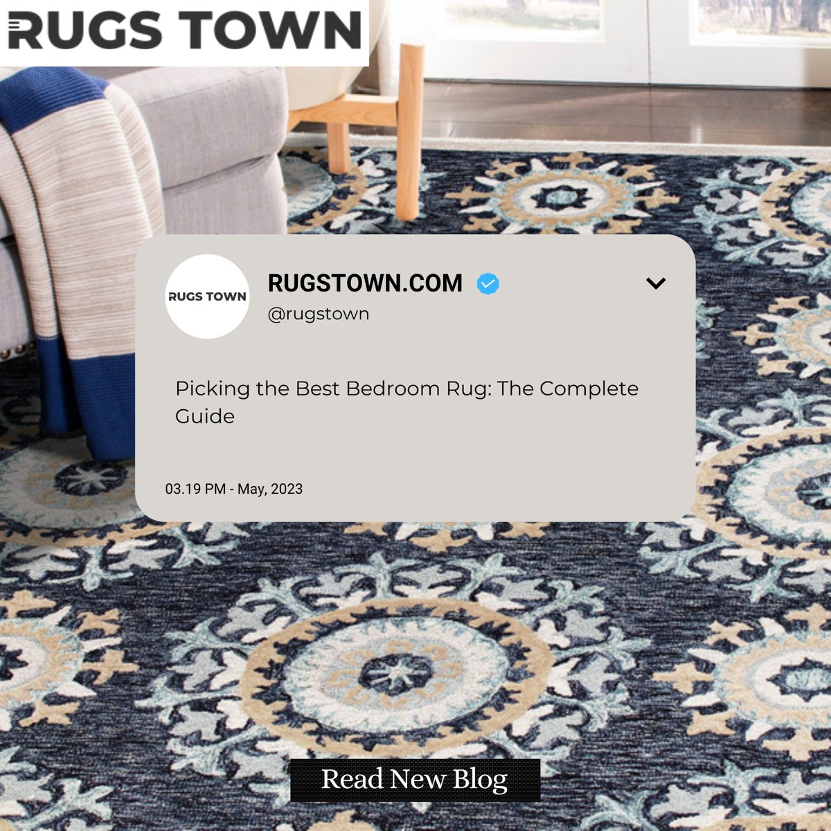 rugstown's tweet photo. Picking the Best Bedroom Rug: The Complete Guide
Check out:https://t.co/dSFasQUJ6b
#traditionalrugs #homedecor #rugshopping #homedesign #tagafriend #homedecor #rugstown #rugs #newyork #phoenix #detroit #indianapoils #colimbus #usa https://t.co/arf7JPMlH3