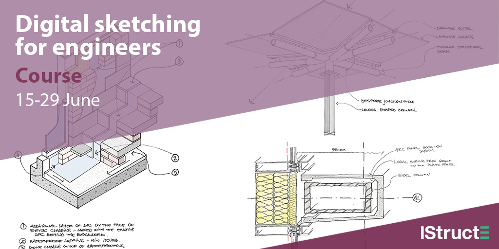 IStructE's tweet photo. Draw confidently using #digitalsoftware while expressing a broad range of concepts and forms through #drawing.
Book your place: https://t.co/sKuy5jmQLB https://t.co/bQFG218ame