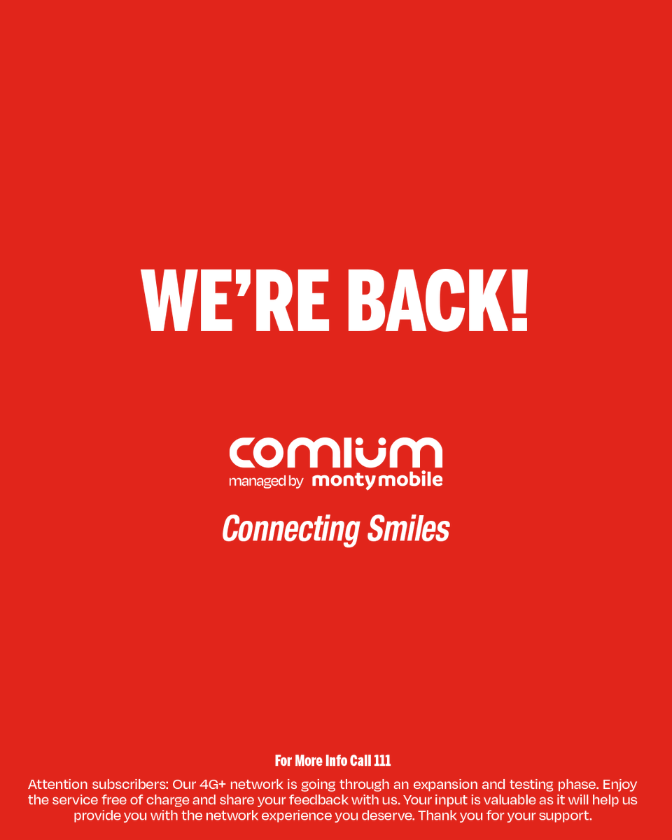 Are you ready for what's coming?

#comium #montymobile #data #services #offers #bundles #free #sims #sim #agents #thegambia #africa #telecom #technology