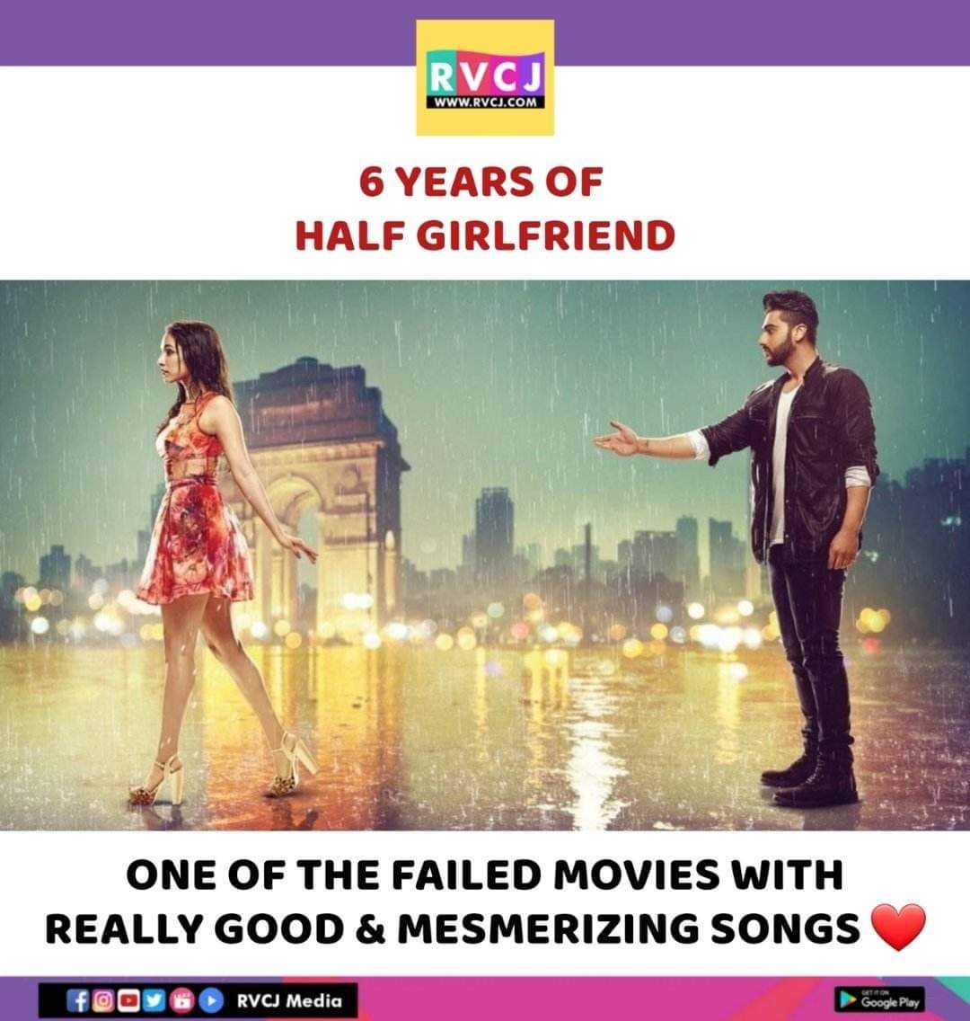 6 years of Half Girlfriend!
#halfgirlfriend #arjunkapoor #shraddhakapoor #mohitsuri #bollywood #rvcjmovies