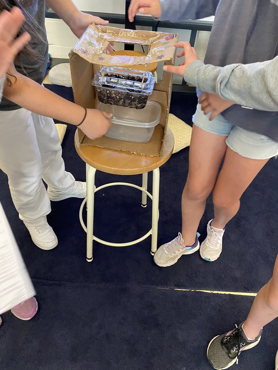 DrewESAP's tweet photo. In Mr. Mooney’s class, students got creative with Earth Day recycling projects. They made a Hanging Flower Pot, Bird friendly bird house, Car bolt hybrid transporter and Rotating pencil holder @ilanacarr715 @jmooney45 @Celebrate7Locks https://t.co/WtwXqEXH55