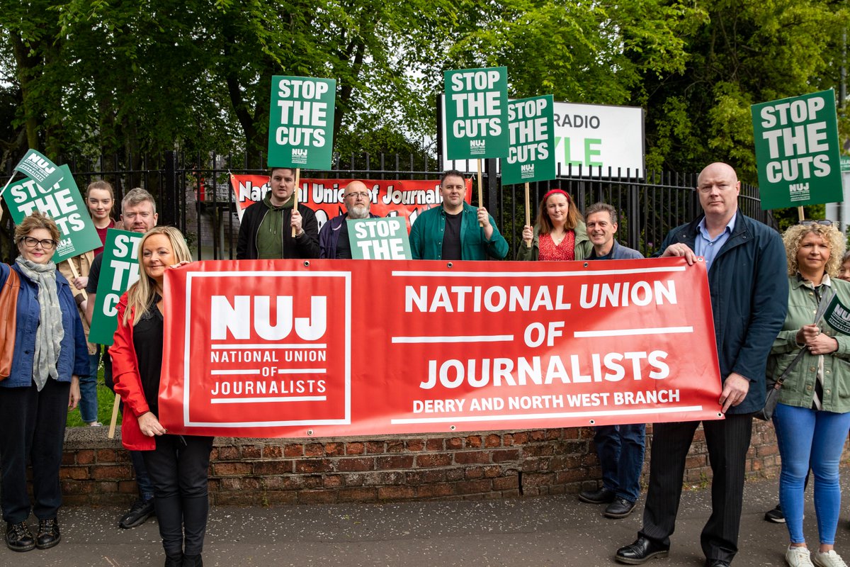 AodhanRob's tweet photo. 2) @NUJofficial said the BBC's bid to save £2.3M had resulted in 36 posts being cut, with the prospect of other job losses.
Members “want to resolve the dispute” and are available for “meaningful negotiations with management”
#SaveBBCRadioFoyle @NUJofficial https://t.co/zOlhFlgov0