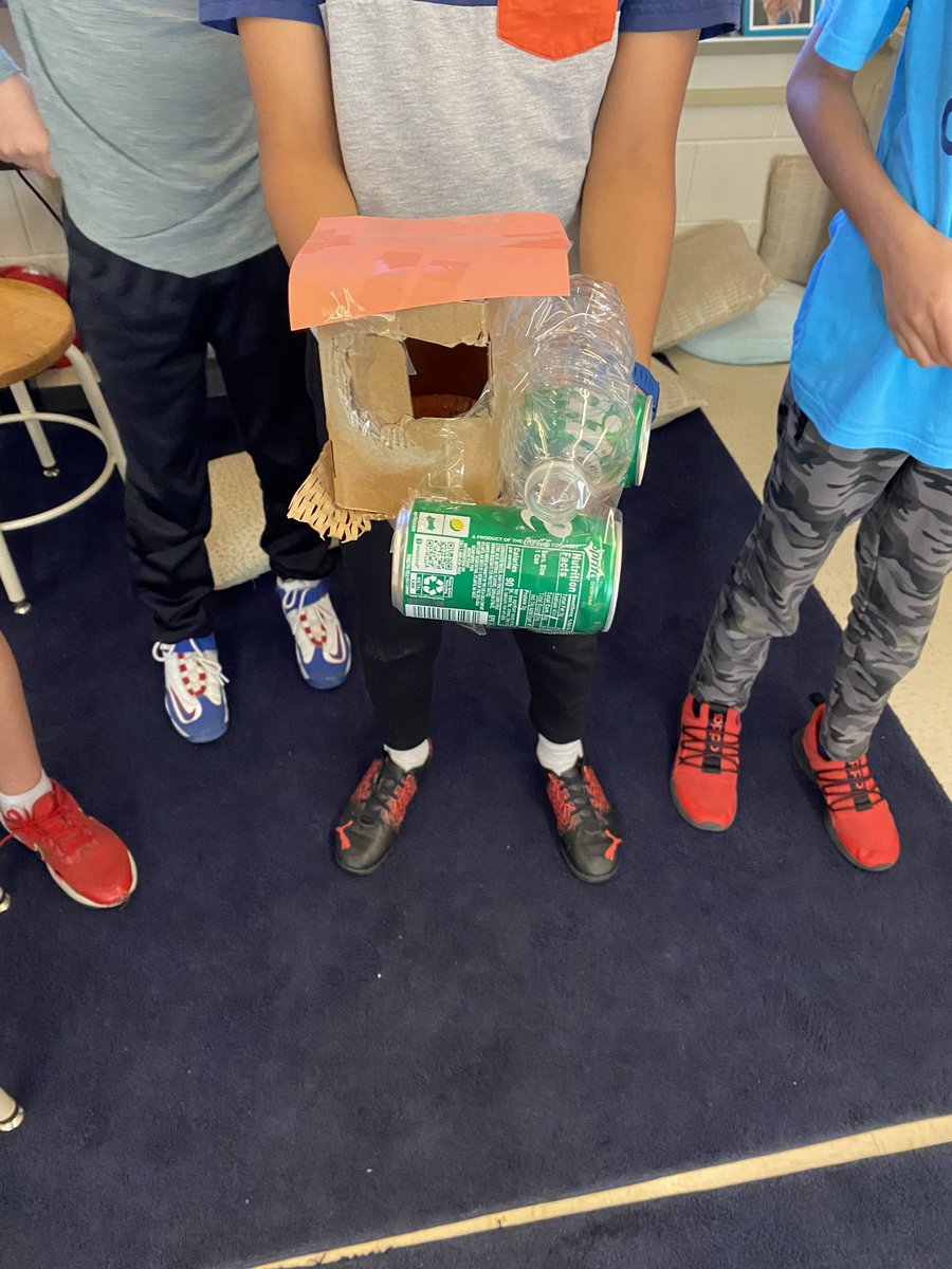 DrewESAP's tweet photo. In Mr. Mooney’s class, students got creative with Earth Day recycling projects. They made a Hanging Flower Pot, Bird friendly bird house, Car bolt hybrid transporter and Rotating pencil holder @ilanacarr715 @jmooney45 @Celebrate7Locks https://t.co/WtwXqEXH55