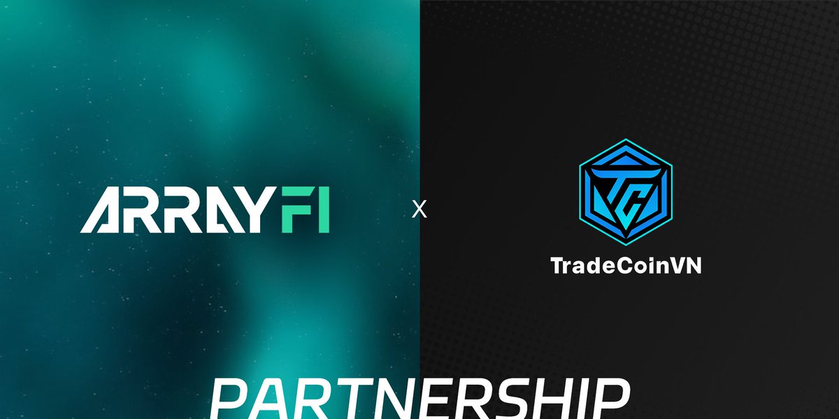 🥂Thrilled to announce our partnership with
@TCVNcommunity - #Vietnam’s largest crypto community.  

🌐TradeCoin Viet Nam is a community that appealed to be top of the #cryptocurrency & #blockchain network.   

Let's keep building ‼️
#ArrayFi #TCVN #partnership