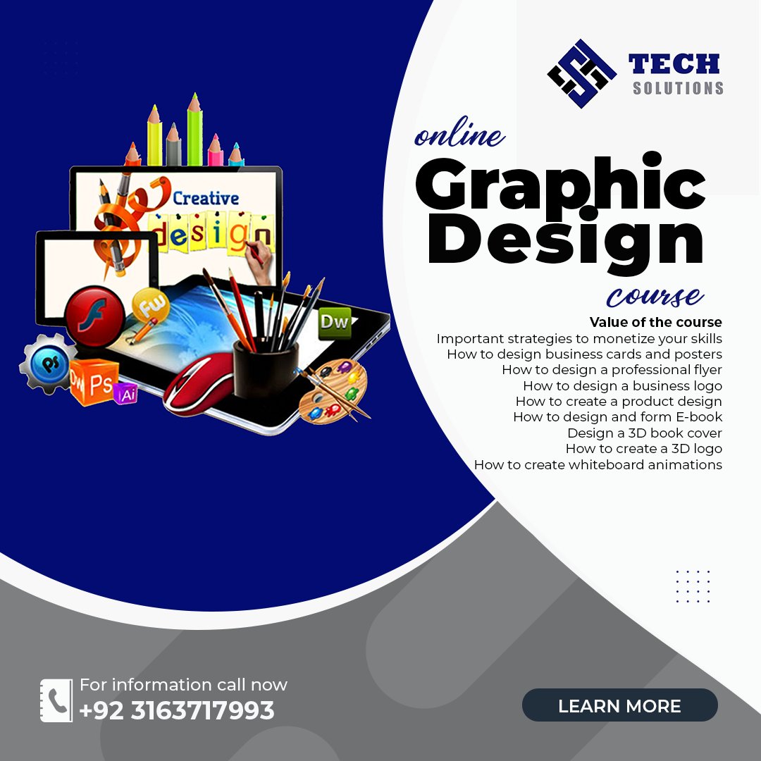 techsolutionsco's tweet image. Here you can learn free online courses and download all paid content. Become a professional Graphics designer. Contact through WhatsApp
+923163717993
visit us: tech-solutions.co
.
@tech_solutionsco #softwareupdates #freecourse #online #onlinecourse #seo #ppc #graphics