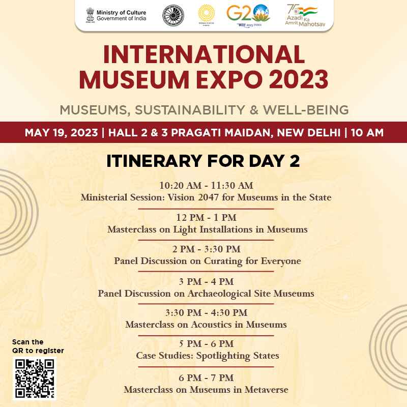 Day 2 of #InternationalMuseumExpo2023 promises a captivating journey through cultural heritage and innovation. Discover the future of museum experiences with cutting-edge technology demonstrations and much more.

Register ⬇

bit.ly/40Qp4Mj

#MuseumsReimagined
