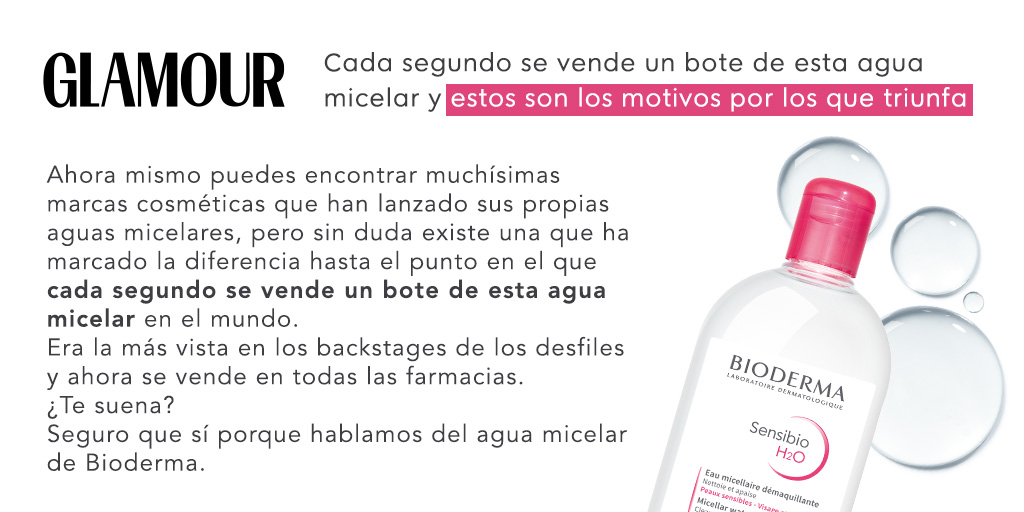 ¿Sabías que se vende un Sensibio H2O cada segundo en el mundo? En el artículo de <a href="/GlamourSpain/">Glamour España</a> puedes descubrir sus motivos 👉 bit.ly/42Gmjiu

#BiodermaEspaña #SensibioH2O