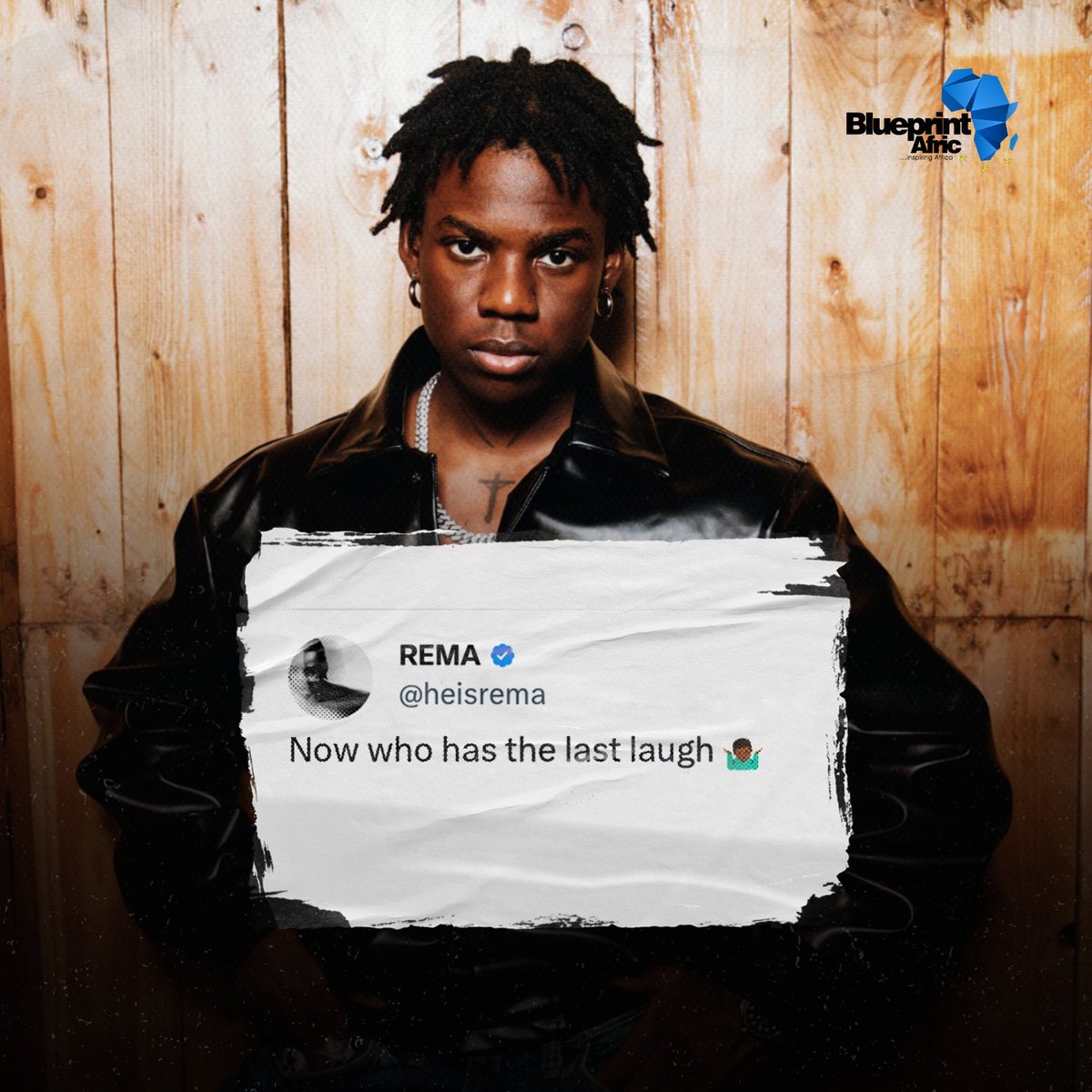 Rema threw some words out for his naysayers to catch 😅😅