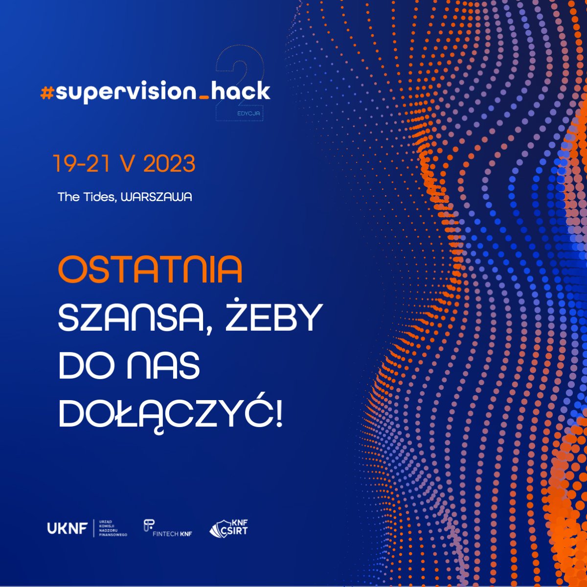 SupervisionHack's tweet photo. 📅 Jeszcze możesz się zapisać! Nie przegap okazji i dołącz do #Supervision_hack 2023. Weź udział w wyzwaniach, poznaj ludzi, którzy podzielają Twoje pasje i osiągnij sukces w dynamicznym świecie technologii! 💪
👉 https://t.co/SxJIxlDeO3 https://t.co/wzzkkZkAuB