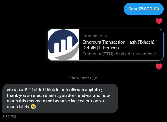 Rewarding my loyal supporters 🫶

Who's next?