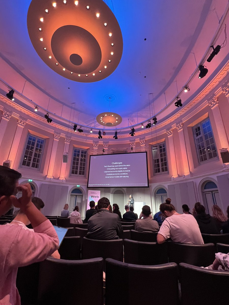 Arrived to <a href="/TheWeb3Conf/">The Web3.Conference</a> in #Amsterdam 🇳🇱
Managed to hear talks about #web3fashion and #web3gaming so far 👍 #defi comes next