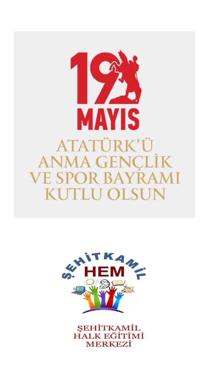 Bağımsızlığa atılan adımın 104. yıl dönümü! 
19 Mayıs Atatürk'ü Anma, Gençlik ve Spor Bayramımız kutlu olsun🇹🇷🇹🇷🇹🇷
#19MayısGenclikveSporBayramı