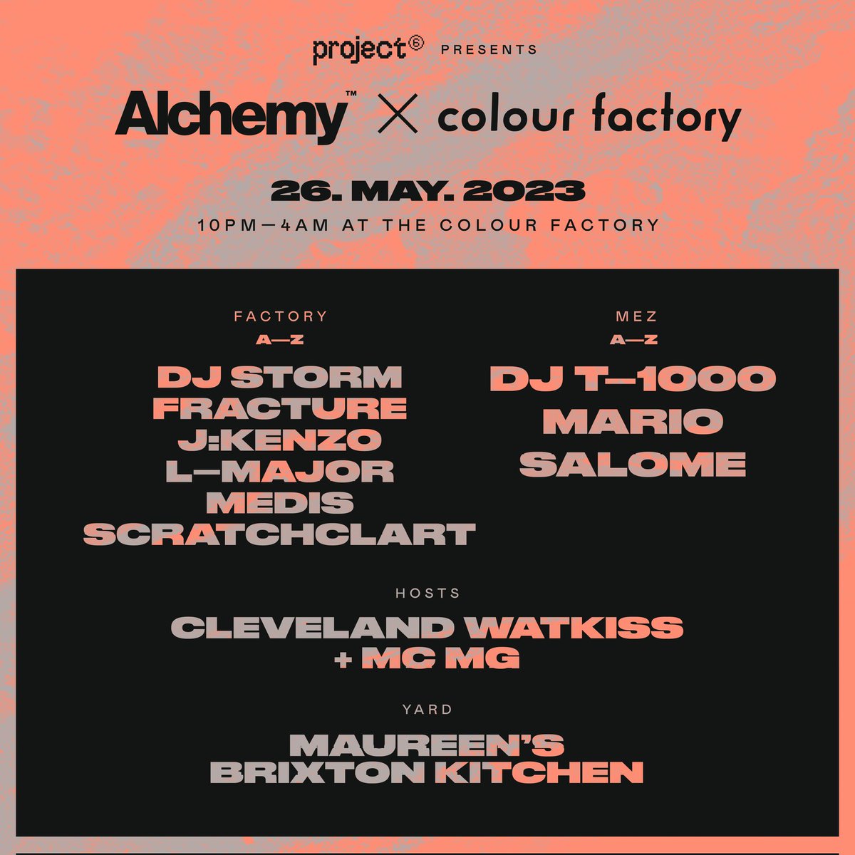 📢 Just 1 week to go until this motley crew of donnies decend on the Factory. Music across the spectrum courtesy of @djstormdnb @alan_oldham @CharlieFracture @JKenzo @ScratchaDVA @L_Major @CleveWatkiss + more 🥁🥁 50% Flash Sale now on 👇🏽 ra.co/events/1677088…