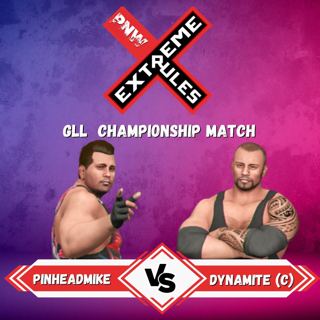Dynamite_dazz's tweet photo. Match Announcement
@Pinhead_Mike
VS
@Dynamite_dazz
#extremerules #pnwchampionship #gll #pnw #pnwtagchampionship #pnwwomanschampionship #wwe2k23 #simulatin #twitch #streamerawards #wwe2k23universemode https://t.co/dxaXetXqAE