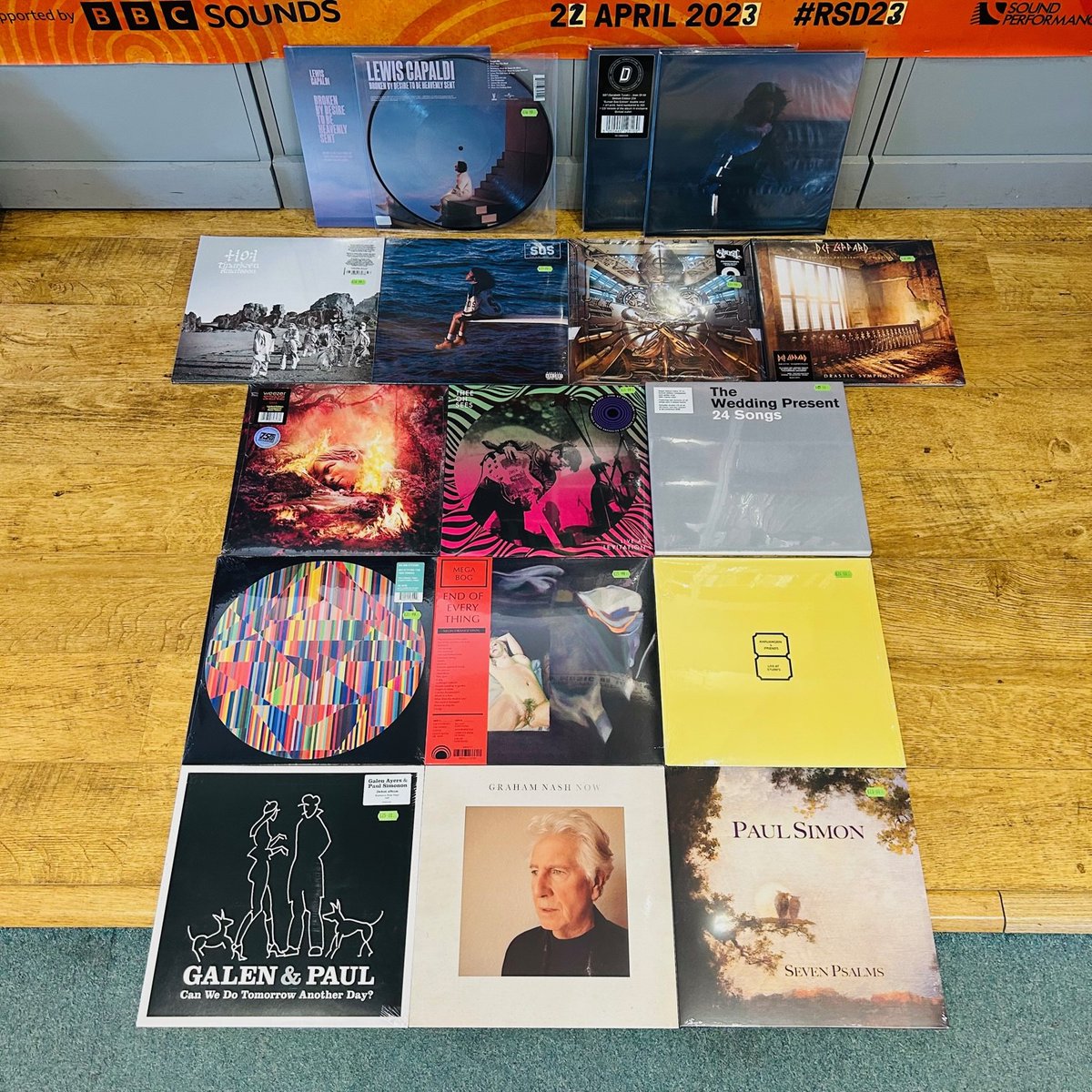 #NewMusicFriday New albums from @LewisCapaldi, @DefLeppard, @sza, @thebandGHOST, @mega_bog,  Graham Nash, Paul Simon and Paul Simonon plus the acclaimed 'Joan Of All' from upcoming guest @sarabethtucek (last few @dinkededition LPs left), @Khruangbin live and more #WaxUpdate