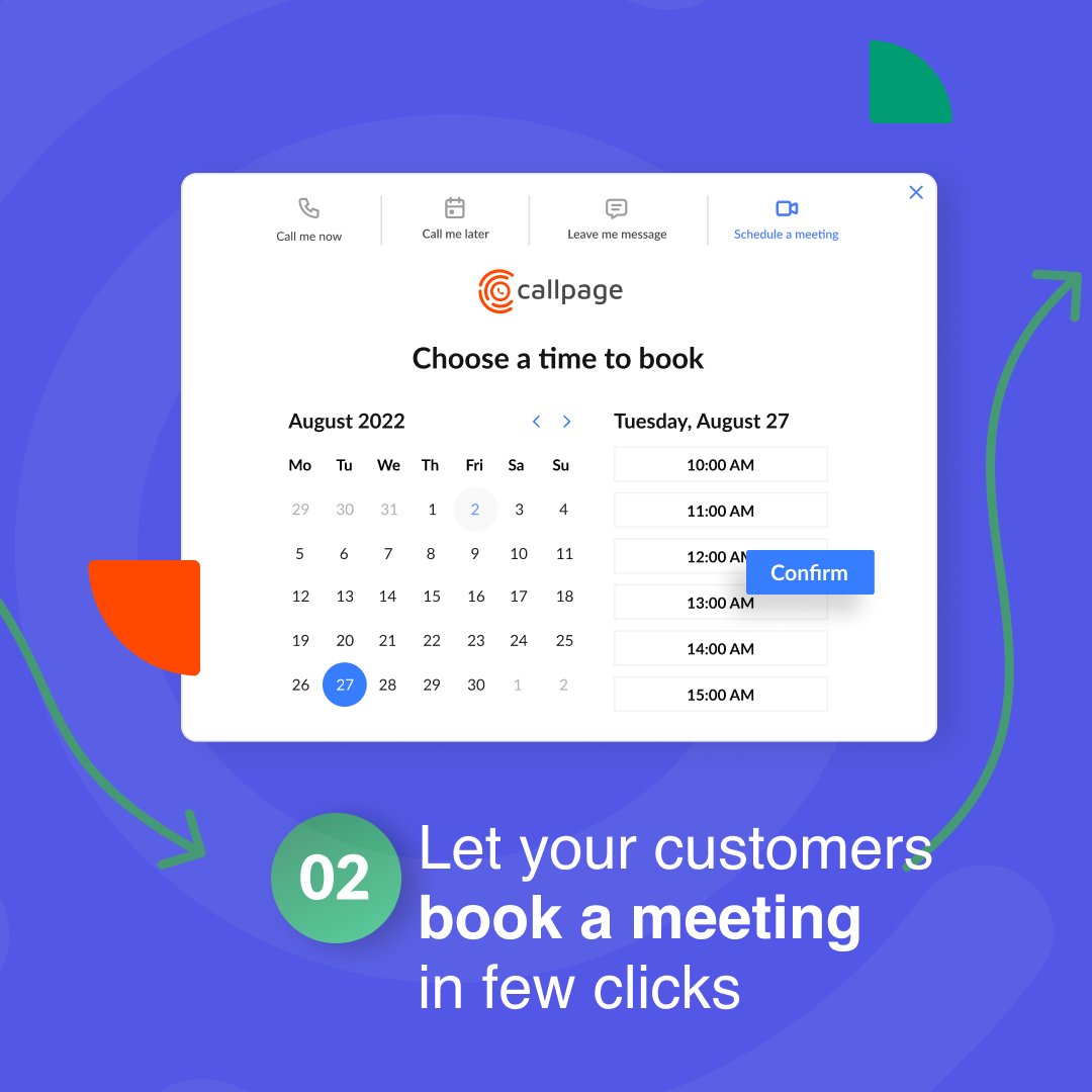 callpage_io's tweet photo. 🤝 Making it easier than ever to convert leads into sales meetings. 🤝
Start a 7-day free trial now: https://t.co/EHSRr8r1rw
#callpage #meetings #CallPageMeetings #meetingscheduler #meetingschedulingtool #meetingsschedulingsoftware #software https://t.co/FcI0NNdYlU
