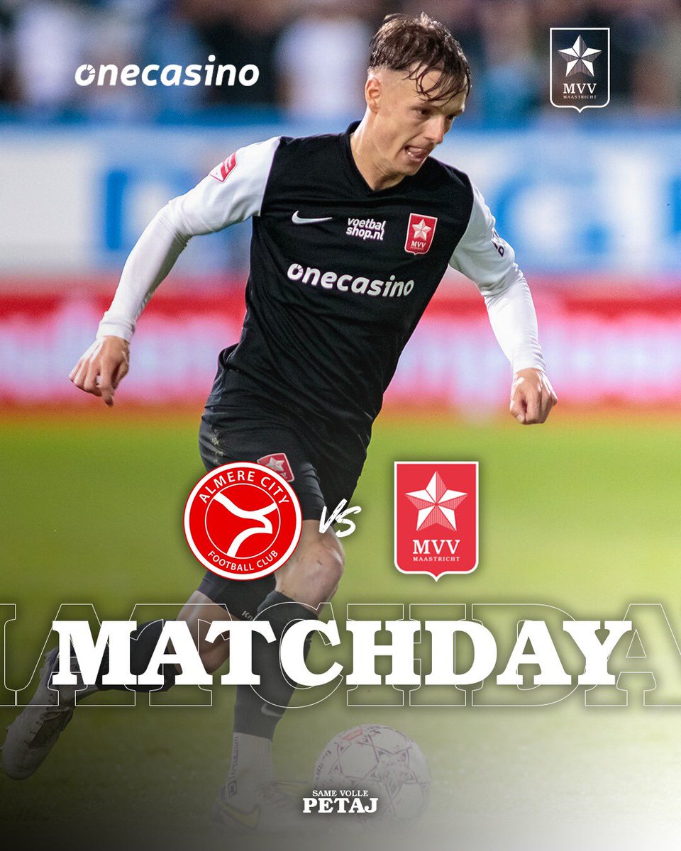 mvvmaastricht's tweet image. ⭐ 𝗠𝗮𝘁𝗰𝗵𝗱𝗮𝘆

❸❽/❸❽ ⏳

#SameVollePetaj #almMVV
