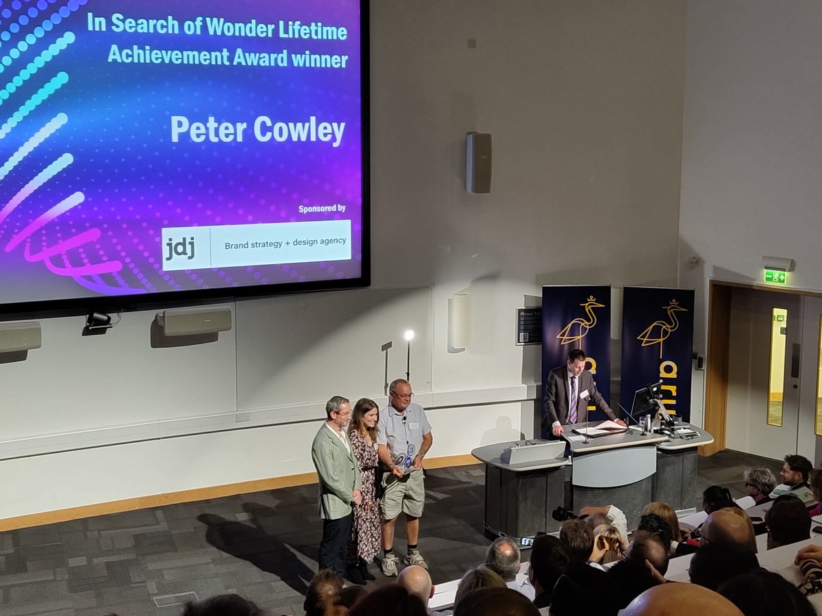 It was an honour to present the 'In Search of Wonder' Lifetime Achievement Award to Peter Cowley at the <a href="/CambridgeIndy/">Cambridge Independent</a> Science &amp; Tech Awards last night.

A truly deserving recipient.

Congratulations to all the nominees and winners 👏

#Insearchofwonder #ISOW #SciTechAwards