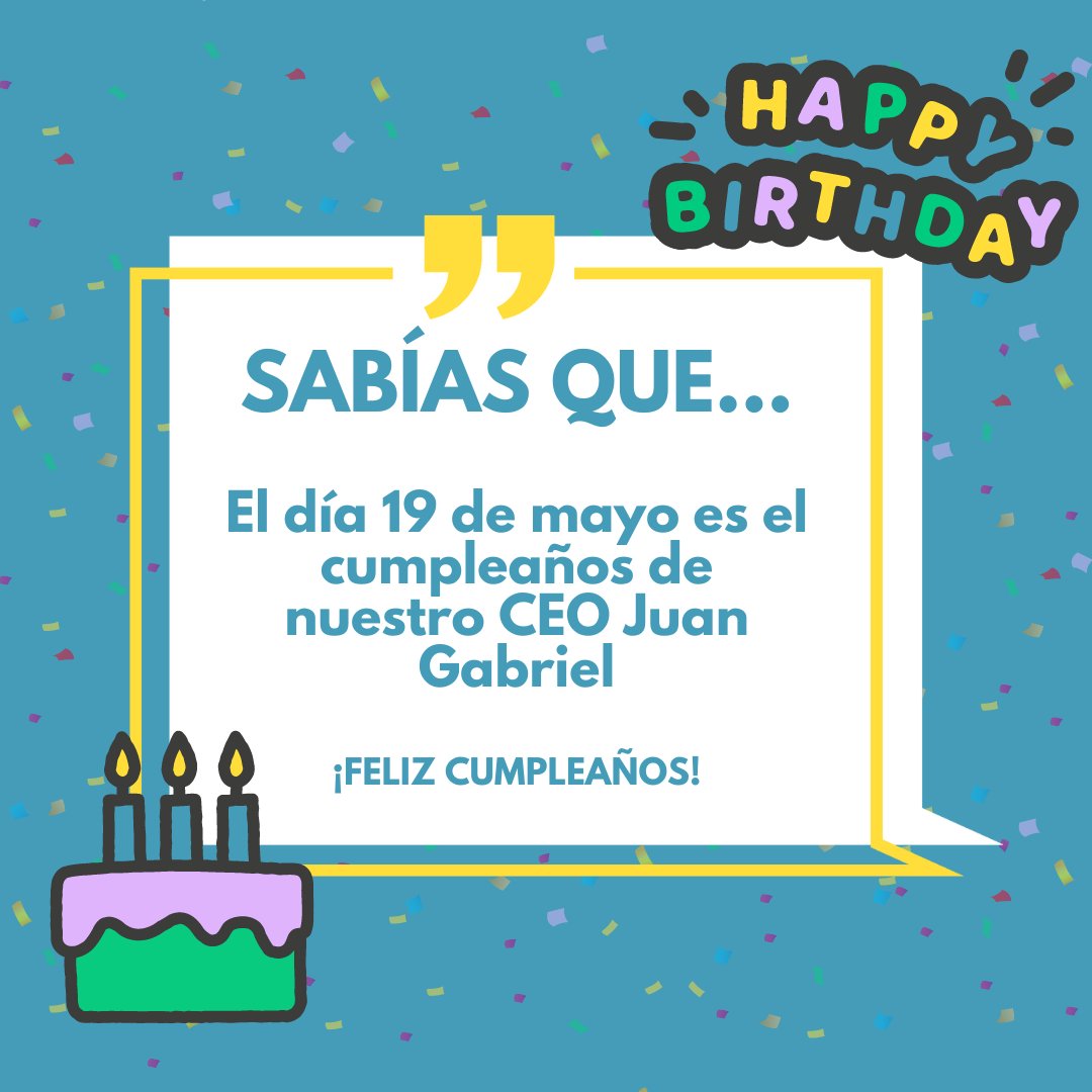 frogames_sl's tweet photo. ¡Hoy es un día especial en Frogames! 🎉🎂 Estamos celebrando el cumpleaños de nuestro querido CEO Juan Gabriel. 🥳🎈 Deseamos un día lleno de alegría y éxitos para él, quien lidera con pasión y visión. #FelizCumpleaños #Frogames #DíaEspecial https://t.co/2jFpBb7eVg