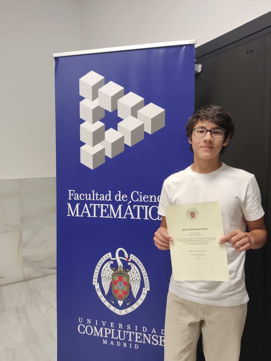 ieslacabrera's tweet photo. Fantásticos resultados en la fase final de XXVI Concurso de Primavera de Matemáticas. 2º puesto de toda la CAM en el nivel II y un alumno entre los 13 primeros. https://t.co/lYBXOq1ki6 https://t.co/dg5YeQfa4S
