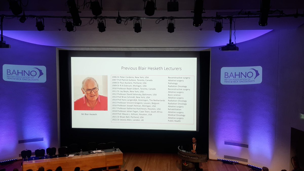 BAHNOOfficial's tweet photo. Introduction of the Blair Hesketh Lecture origins by @VinPaleri followed by an inspiring poignant remembrance tribute from Mr Rollo Hesketh (son of the late Blair Hesketh) #BAHNO 2023. Future funds will contribute to an international fellowship. https://t.co/9zTgbRsJ2c