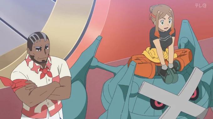 オリオさんのバストサイズが大変なことになってる・・!  #アニポケ