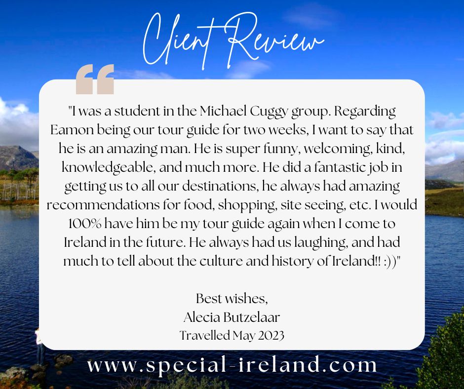 Two lovely reviews from one customized tour. We love hearing how enjoyable our guests find an Irish vacation when they travel around Ireland with us.  #happyguest #reviews #grouptours #ireland #luxurytravel