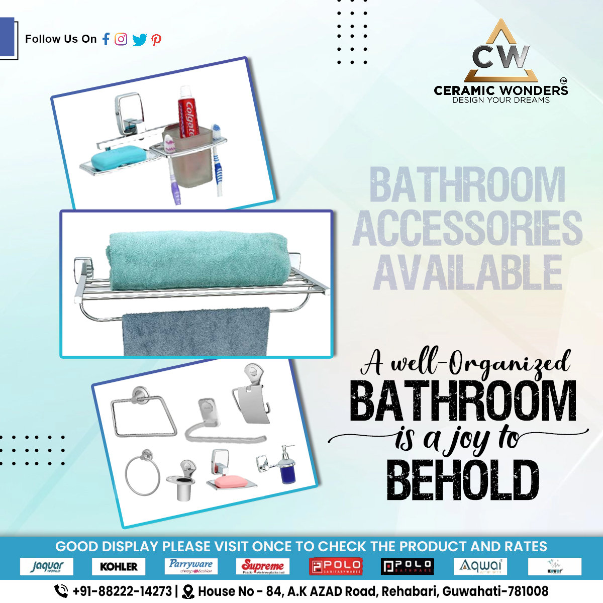 🔥 Trend Alert! 🔥 Our bathroom accessory is the latest must-have for every home decor enthusiast

#bathroomupgrade #newarrivals #bathroomessentials #luxuryliving #organizationgoals #relaxationstation #homedecor #rehabari #guwahati #gauhati #reelsviral #bathware #ceramicwonders