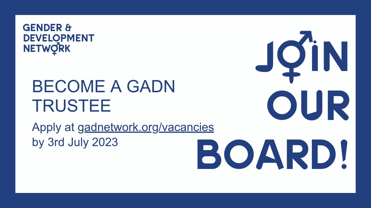 GAD_Network's tweet photo. We're hiring - apply now and join our wonderful #Board!

We're particularly looking for experience with ⬇️
✅Senior management
✅Serving as a Trustee
✅Working for a GADN member organisation

📅3 July
https://t.co/4eUUcuN3w3 https://t.co/yTZhOmm0aB