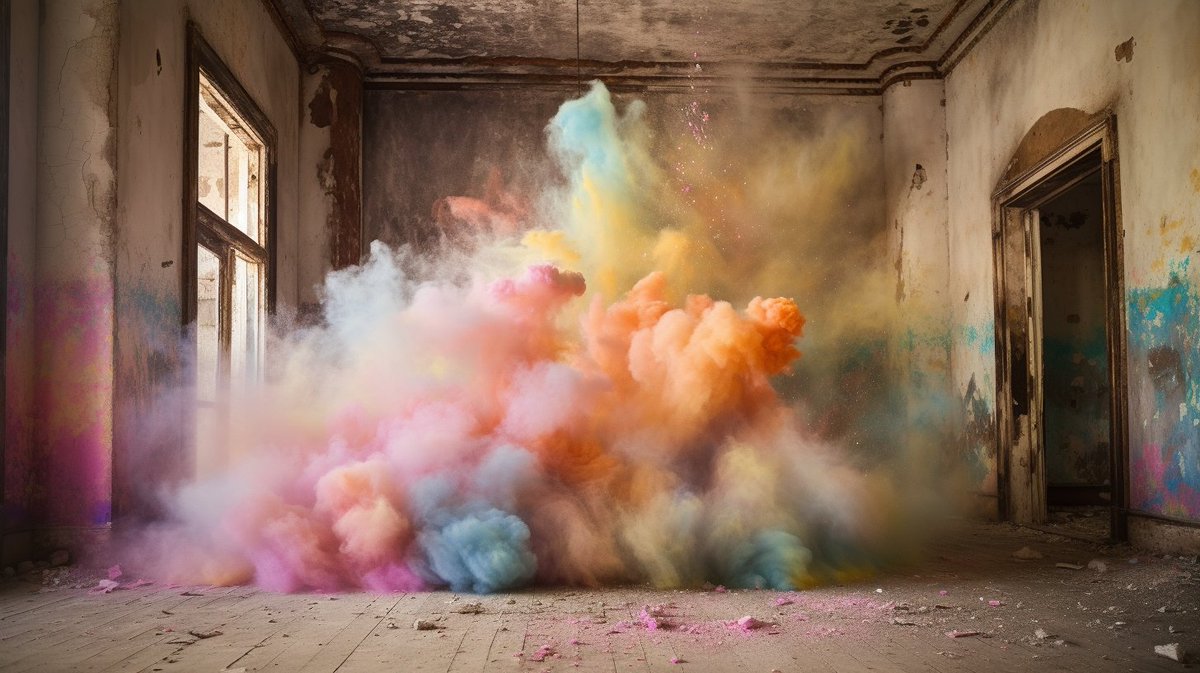 studio1designs's tweet photo. @icreatelife pastels, abandoned, explosion --ar 16:9 https://t.co/O4pFByc7BN