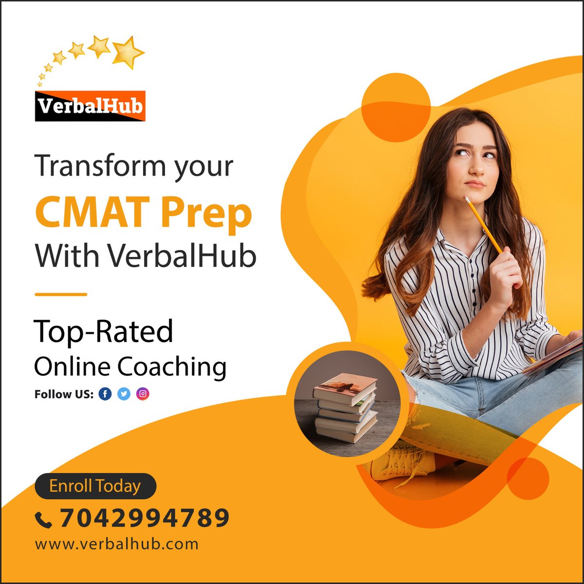 HubVerbal's tweet image. Transform your CMAT prep with VerbalHub!

Looking for top-rated online coaching? VerbalHub is here to help you ace the CMAT exam.

Visit our website now to learn more and enrol today: verbalhub.com
.
.
#verbalhub #cmatexam #cmat #mbaprep #study #studyabroad #education