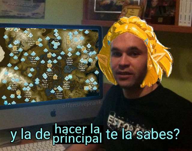 Zelda viendo como hago ingeniería aeroespacial con dos palos y una piedra para mandar a un Kolog a la otra punta del mapa