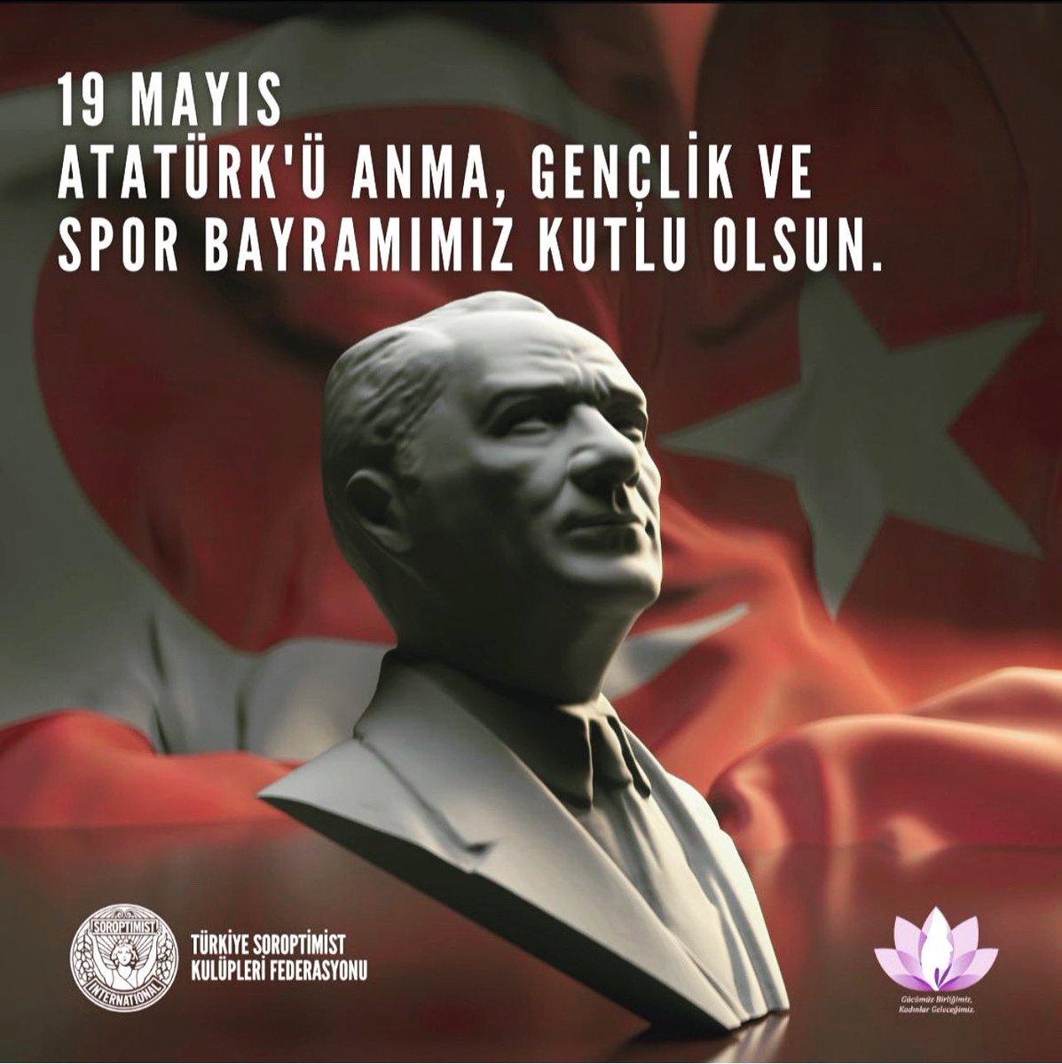 19 Mayıs Atatürk’ü Anma Gençlik ve Spor Bayramımız kutlu olsun. 

#19mayısatatürküanmagençlikvesporbayramı #gücümüzbirliğimizkadınlargeleceğimiz
#soroptimisttürkiye #soroptimisteurope #soroptimistglobal #soroptimist #soroptimistinternational #westandupforwomen