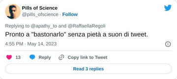 gleyredaf's tweet photo. Concordo: la #scienza, la #realtà, ai tempi dei #social soprattutto, non si possono nascondere; non cadono nel dimenticatoio.

Chi è capace di essere un buon divulgatore si vede: nel vostro caso, anche tuo #Burioni, si vede bene la vostra totale assenza di competenza, di #etica. https://t.co/iq0ggxmYi9