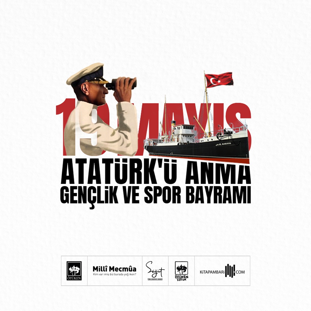Asla vazgeçmeyeceğiz! 🇹🇷

19 Mayıs Atatürk'ü Anma, Gençlik ve Spor Bayramımız kutlu olsun!

#NeMutluTürkümDiyene

#19Mayıs1919 #Atatürk #ÖtükenNeşriyat
