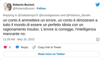 gleyredaf's tweet photo. Concordo: la #scienza, la #realtà, ai tempi dei #social soprattutto, non si possono nascondere; non cadono nel dimenticatoio.

Chi è capace di essere un buon divulgatore si vede: nel vostro caso, anche tuo #Burioni, si vede bene la vostra totale assenza di competenza, di #etica. https://t.co/iq0ggxmYi9