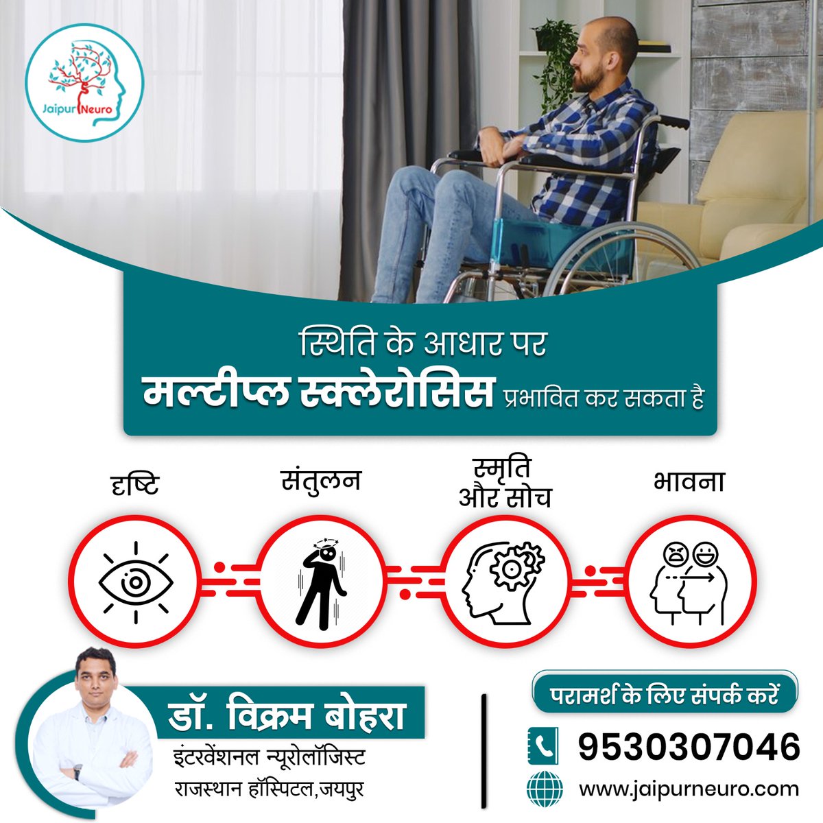 Jaipur_Neuro's tweet photo. एमएस में, माइलिन को नुकसान होता है, नसों को प्रभावित करता है।

मस्तिष्क रोग विशेषज्ञ से सलाह लें: +91-95303 07046

- डॉ विक्रम बोहरा
इंटरवेंशनल न्यूरोलॉजिस्ट
राजस्थान हॉस्पिटल, जयपुर

#drvikrambohra #jaipurneuro #interventionalneurology #multiplesclerosissociety https://t.co/rz9zlrX1bS