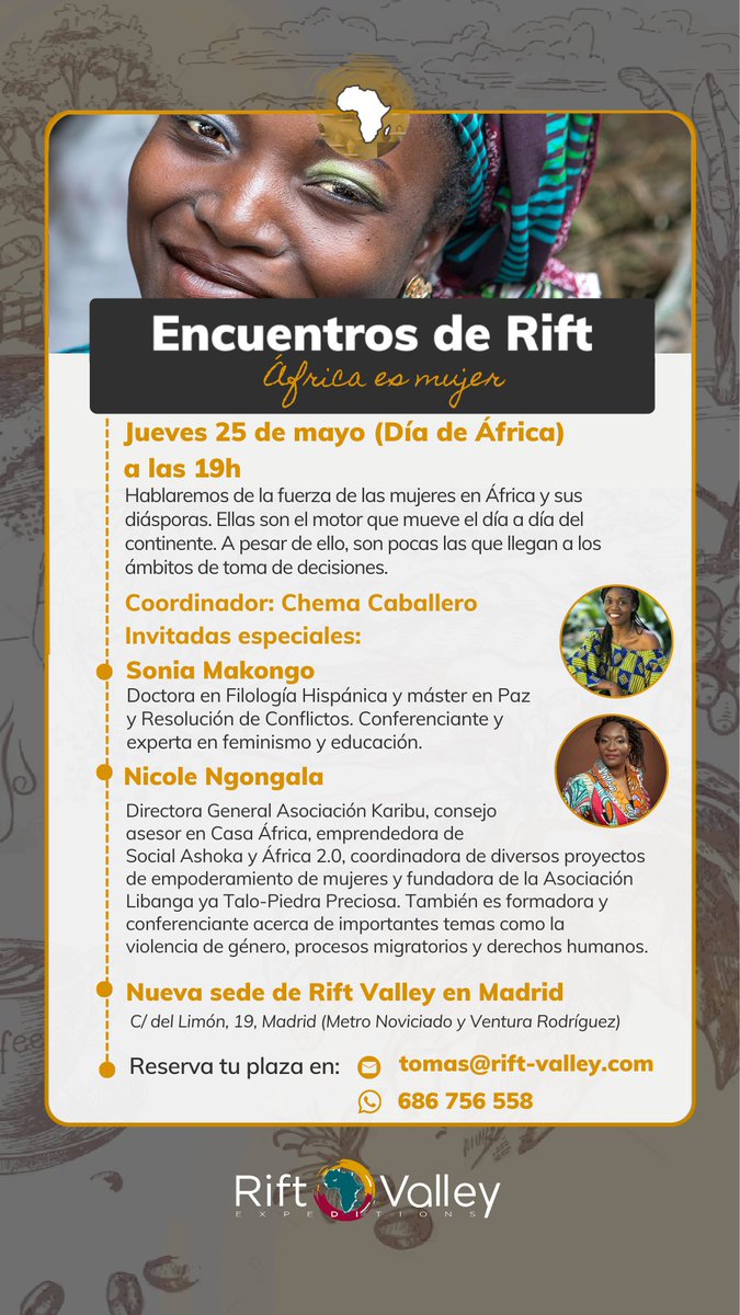 61chema's tweet photo. #DíaDeÁfrica 25 de mayo. En #EncuentrosDeRift se celebra de manera muy especial https://t.co/IwIFrykoEL